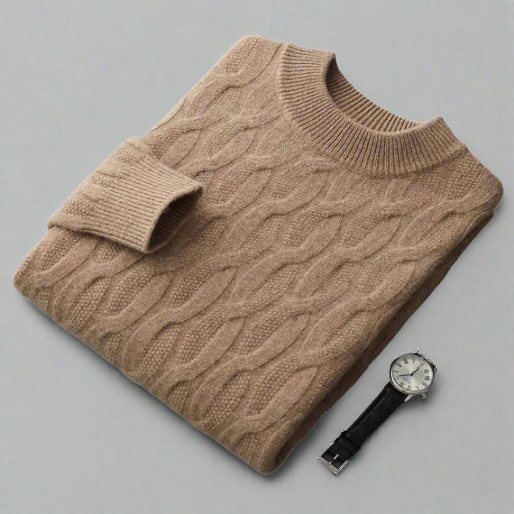Men’s Knitted Crew Neck Sweater
