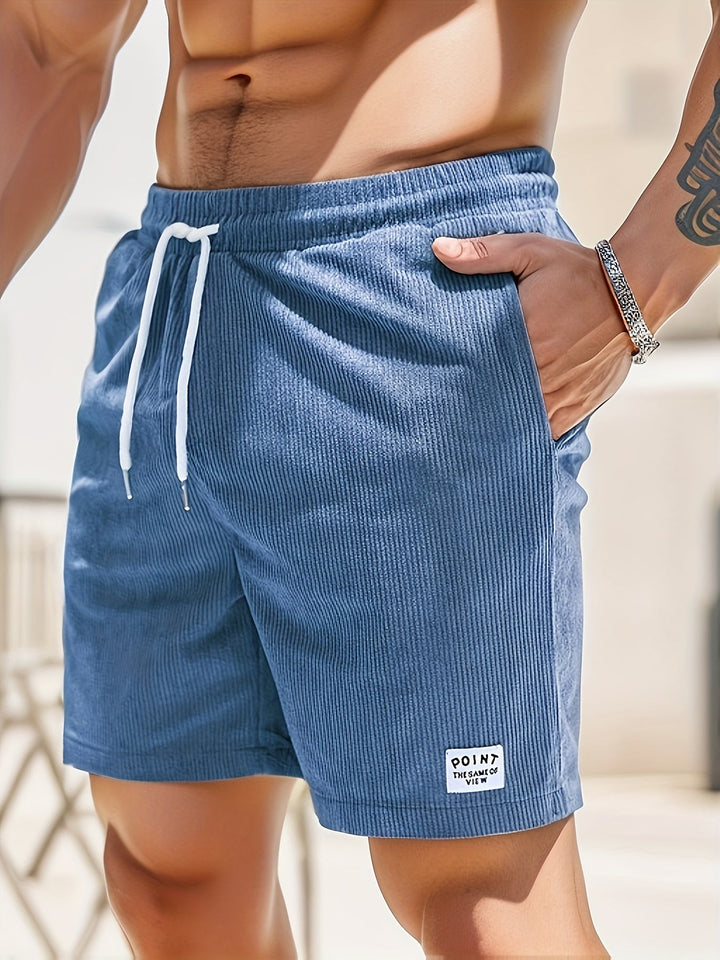 Men’s Ribbed Lounge Shorts – Relaxed Fit for Everyday Comfort