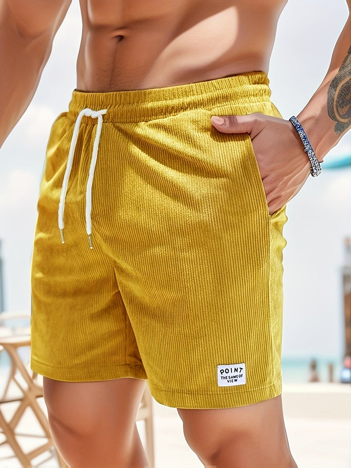 Men’s Ribbed Lounge Shorts – Relaxed Fit for Everyday Comfort
