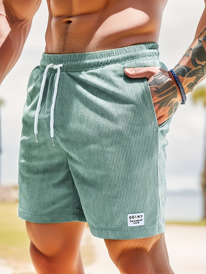 Men’s Ribbed Lounge Shorts – Relaxed Fit for Everyday Comfort