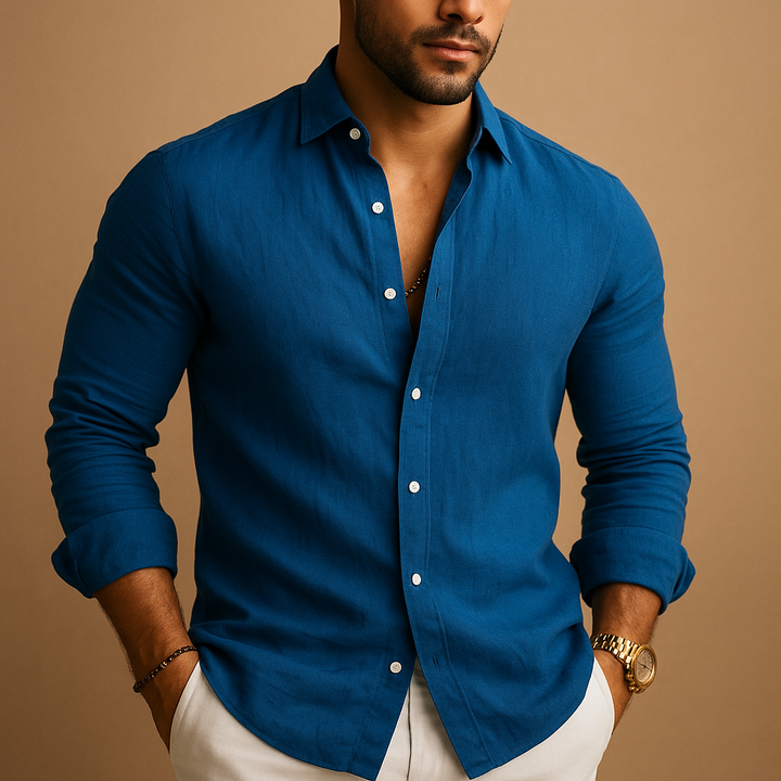 Men’s Shirt with Straight Cut