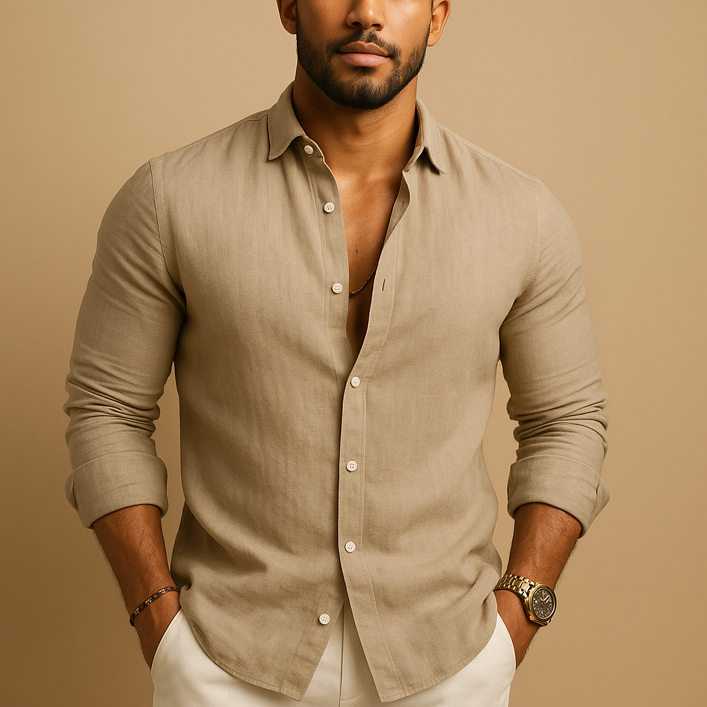 Men’s Shirt with Straight Cut