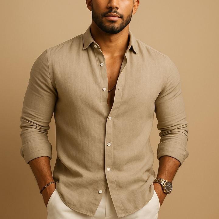 Men’s Shirt with Straight Cut