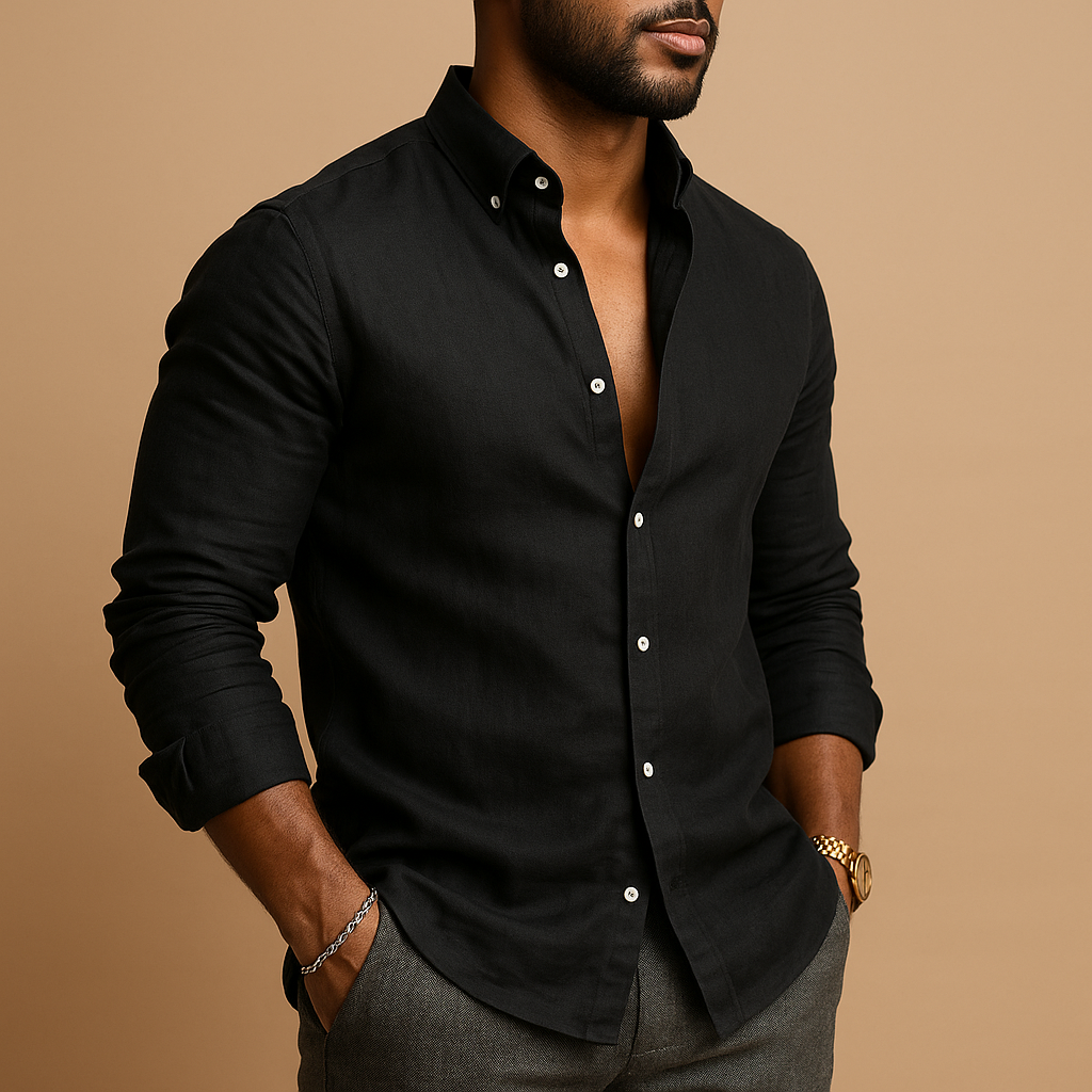 Men’s Shirt with Straight Cut