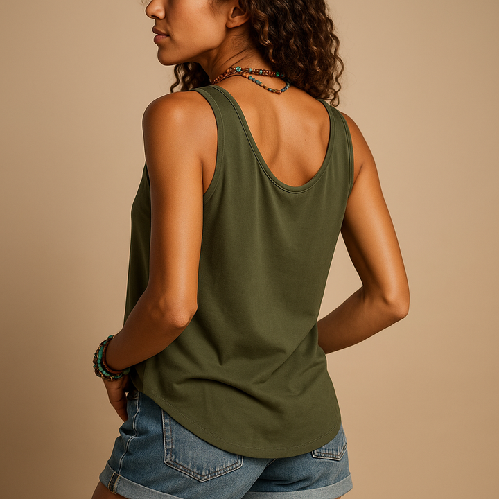 Women’s Sleeveless V-Neck Summer Top